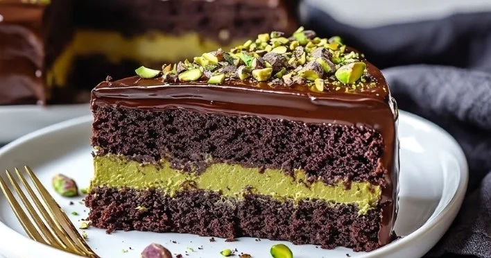 Cokoladna torta: Luksuzni biskvitni desert sa pistaćima i krckavim kataifijem