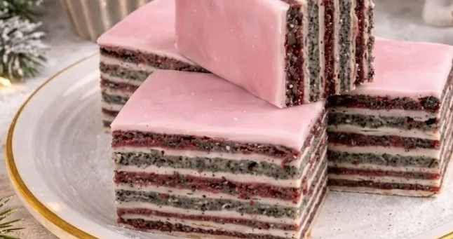 Rozen kocke sa makom i višnjama: Brza i sočna praznična fantazija