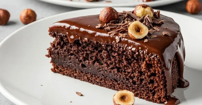Najbolji sočni čokoladni kolač sa tamnim ganaš prelivom za ljubitelje čokolade