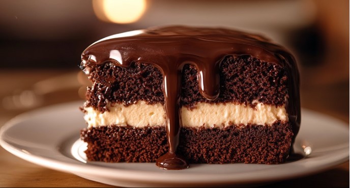 Čokoladna torta koja je sočna, kremasta i pravi se bez truda — Kao magija!