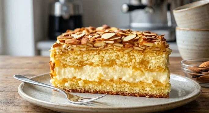 Njemački Bienenstich: Kraljevska biskvitna rapsodija sa medom i bademima