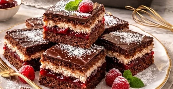 Čokoladna biskvitna fantazija bez jaja: Sočni posni kolač sa džemom koji osvaja mirisom
