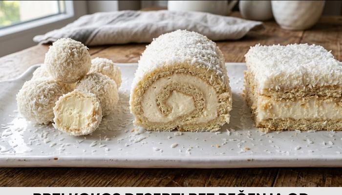 Najbolji brzi kokos deserti bez pečenja – Recept