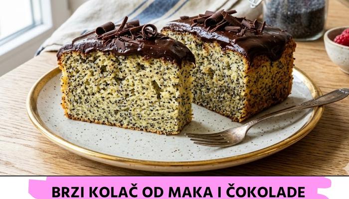 Najbolji recept za brzi kolač od maka i čokolade