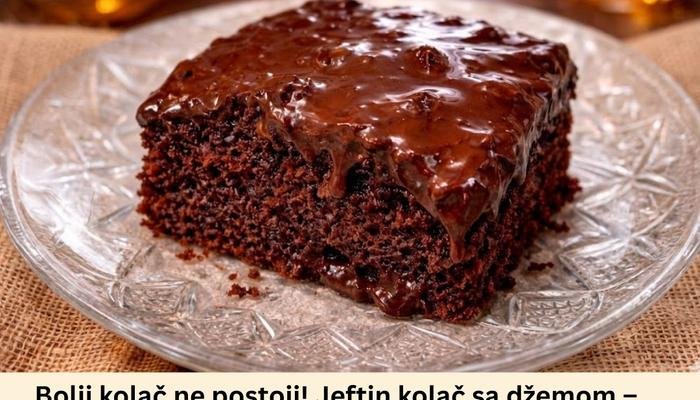 Bolji kolač ne postoji! Jeftin kolač sa džemom – sočan i preukusan – POSNO!