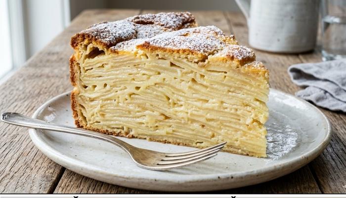 Najsočniji Nevidljivi Kolač od Jabuka Recept Bez Miksera