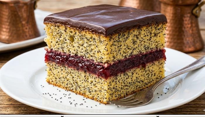 Najsočniji posni mak kolač sa džemom i čokoladom – Recept