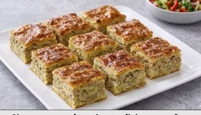 Slana mesna pita od gotovih kora – sočan domaći recept