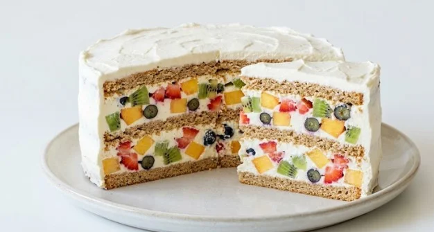 Najlepša brza voćna torta sa keksom bez pečenja