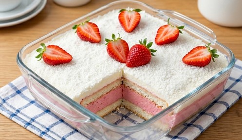 Kremasta Kokos Torta: Osvežavajući Voćni Desert Bez Pečenja