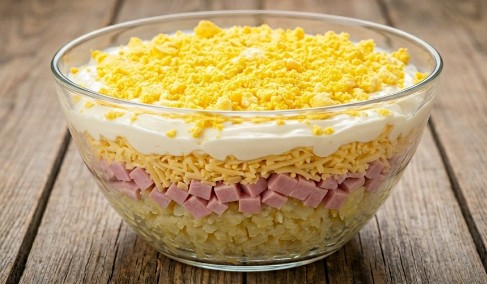 Kremasta Mimoza Salata: Savršena Praznična Salata U Slojevima