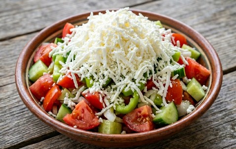 Prava Šopska Salata: Osvežavajući Klasik Balkanske Kuhinje