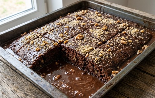 Mokri Kolač sa Orasima: Neodoljivo Sočan i Brz Dezert