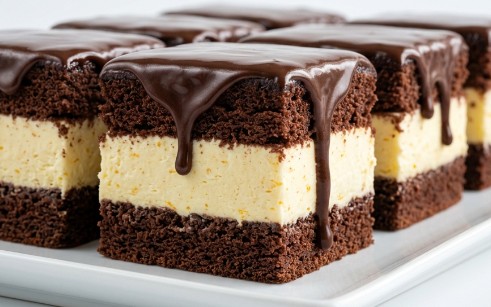 Sočne Čokoladne Kocke: Neodoljiv Spoj Kakaa i Bogate Kreme