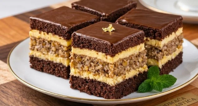 Posni čokoladni kolač sa orasima i vanilom: Najlepši slojeviti desert
