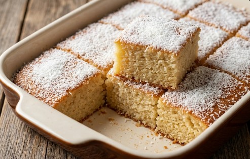 Posni Mokri Kolač sa Kokosom: Sočan i Brz Dezert