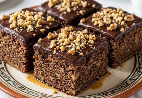 Posni Mokri Kolač sa Orasima: Sočan Čokoladni Dezert