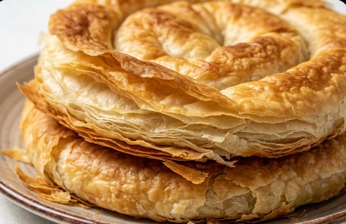 Turski Čurek Bez Kvasca: Hrskavo Lisnato Pecivo