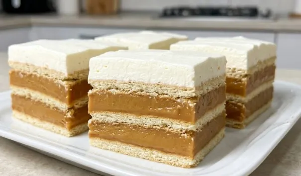 Najkremastija brza karamel torta od keksa bez pečenja