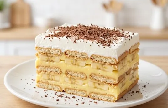Keks Torta sa Bananama: Voćno osveženje u 4 sloja