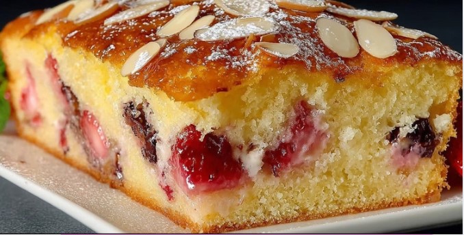 Brzi kolač sa jagodama i sirom Porodični favorit spreman za 5 minuta