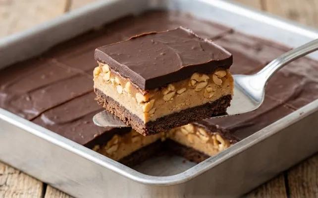 Nepečene Snikers kocke iz pleha: Najlepši kikiriki desert