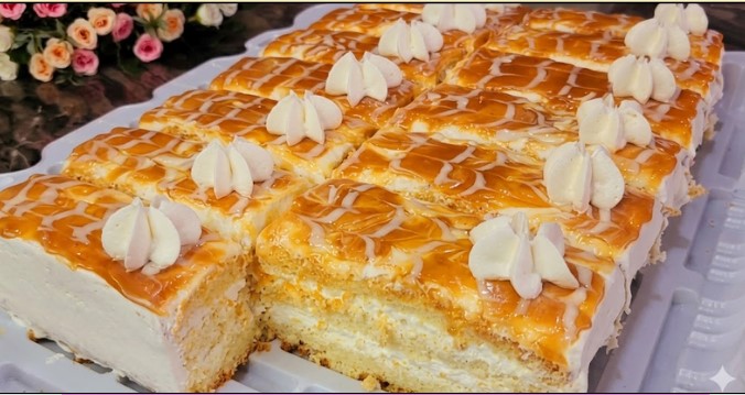 Najbolji kolač sa karamelom i belim kremom Neodoljiva poslastica koja se topi u ustima