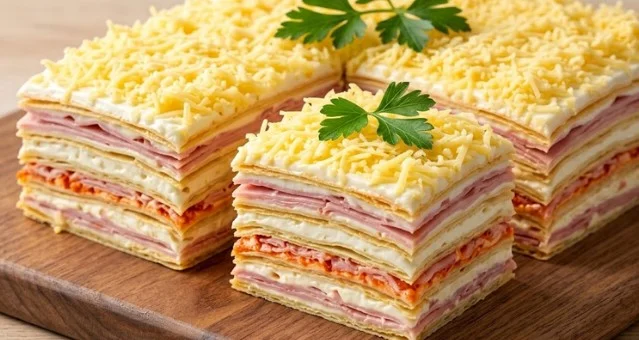 Svečana slana rozen torta: Najlepše hladno predjelo bez pečenja