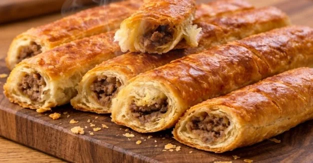 Domaće lisnate rolnice sa mesom: Hrskava tajna savršenog testa