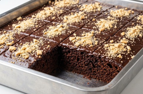 Sočne Čokoladne Kocke Sa Keksom Iz Pleha