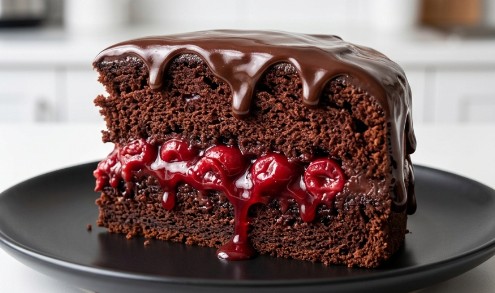 Sočni Čokoladni Kolač sa Višnjama: Vrhunski Voćni Desert