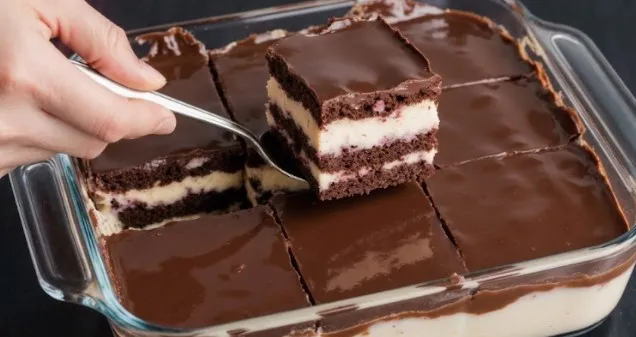 Nebeski čokoladni desert sa keksom bez pečenja