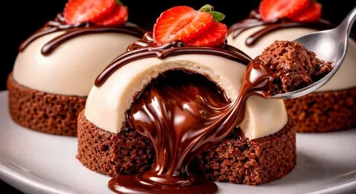 Neodoljivi Čokoladni Mus Desert sa Tečnim Srcem