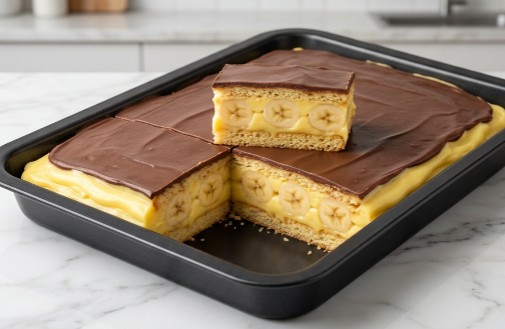 Brzi Kolač Sa Bananama: Kremasti Voćni Desert Bez Pečenja