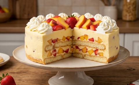 Voćna Torta Sa Piškotama: Osvežavajući Desert Koji Se Ne Peče