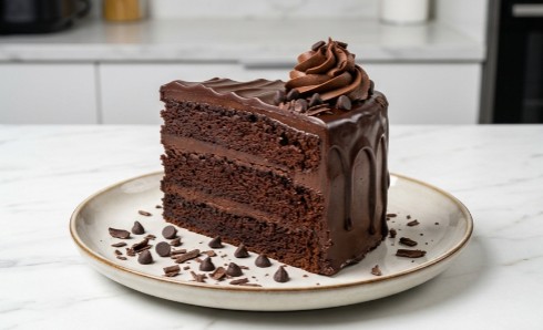 Kremasta Čokoladna Torta: Bogati Desert u Tri Predivna Sloja