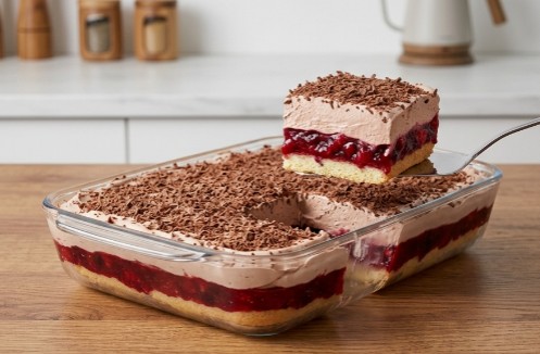 Brzi Voćni Kolač: Osvežavajući Desert Sa Piškotama Koji Se Ne Peče