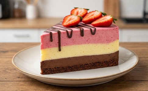 Torta Tri Ukusa: Savršen Spoj Čokolade, Vanile i Jagode