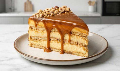 No-Bake Karamel Keks Torta: Brza Poslastica Koja Osuševljava Ukusom