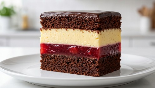 Kremasta Kapri torta Savršen spoj čokolade jagoda i vanile