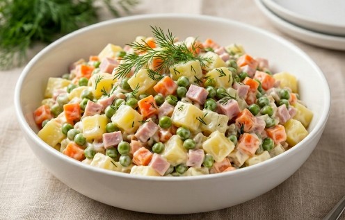 Domaća ruska salata Kraljica svake svečane trpeze