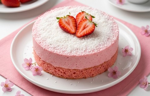 Roze Mousse Torta Sa Jagodama: Osvežavajući Voćni Desert